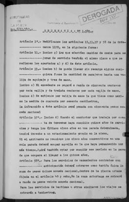 Ordenanza n° 1580 de 1949