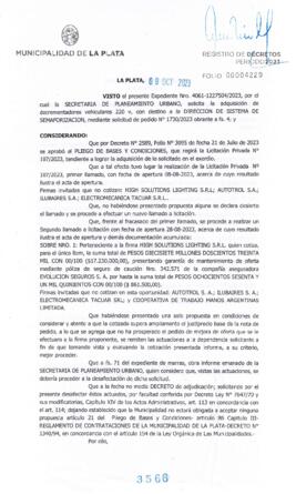 Decreto nº 3566 de 2023, GARRO, Julio cesar