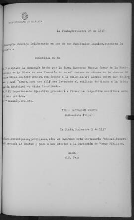 Ordenanza n° 0084 de 1937