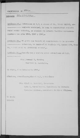 Ordenanza n° 1810 de 1949