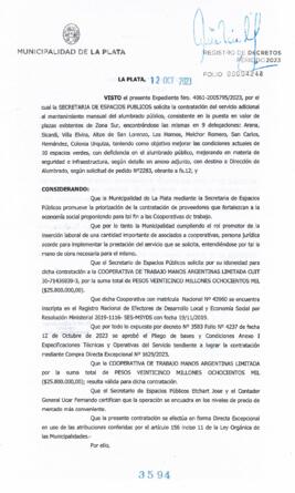 Decreto nº 3594 de 2023, GARRO, Julio cesar