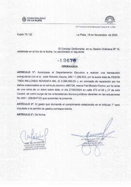 Ordenanza n° 12676 de 2025