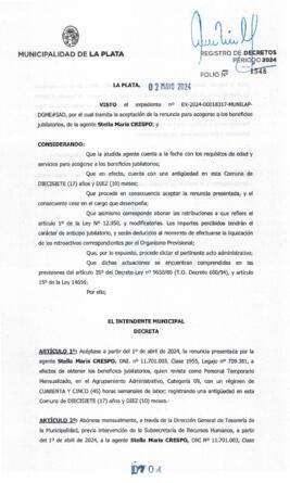 Decreto nº 704 de 2024, ALAK, Julio Cesar