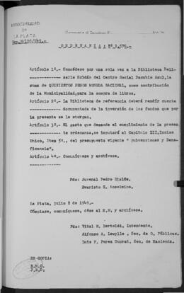 Ordenanza n° 1576 de 1949