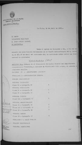 Ordenanza n° 5847 de 1985