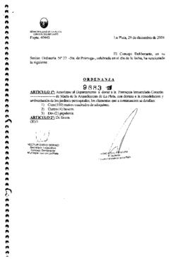 Ordenanza nº 9883 de 2004