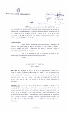 Decreto nº 487 de 2021, GARRO, Julio cesar