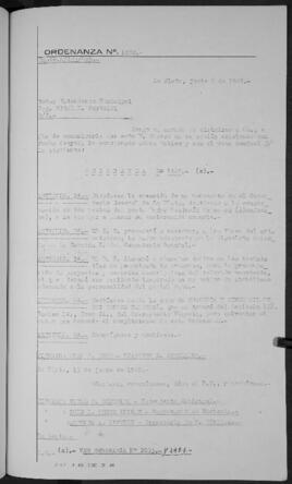 Ordenanza n° 1482 de 1949
