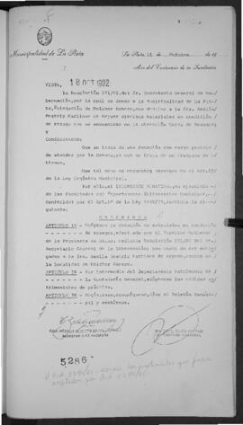 Ordenanza n° 5286 de 1982