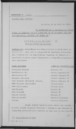 Ordenanza n° 3709 de 1971