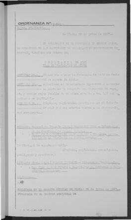 Ordenanza n° 3545 de 1967