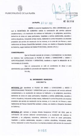 Decreto nº 3055 de 2022, GARRO, Julio cesar