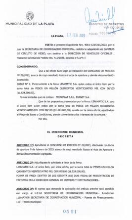 Decreto nº 591 de 2023, GARRO, Julio cesar