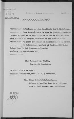 Ordenanza n° 1550 de 1949