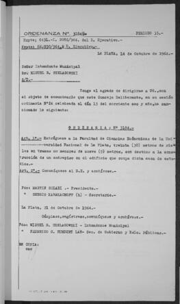 Ordenanza n° 3184 de 1964