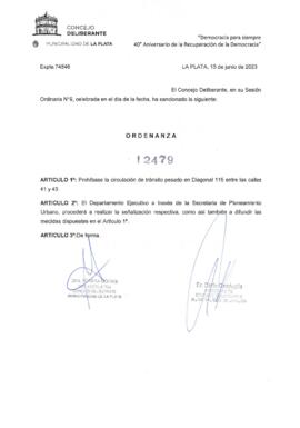 Ordenanza nº 12479 de 2023
