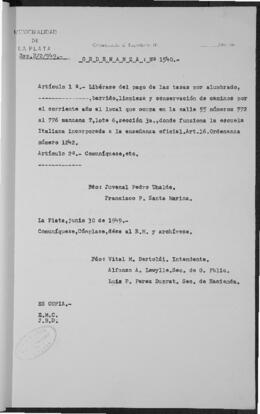 Ordenanza n° 1540 de 1949