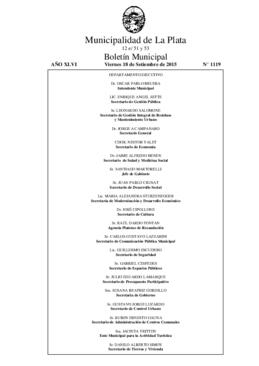 Boletín Municipal nº 1119 - viernes, 18 de septiembre de 2015
