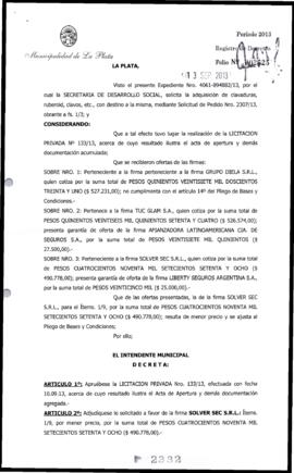 Decreto n° 2332 de 2013, Bruera, Oscar Pablo