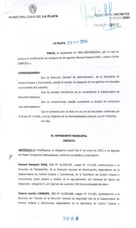 Decreto nº 3264 de 2024, Garro, Julio Cesar