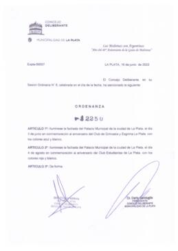 Ordenanza nº 12250 de 2022