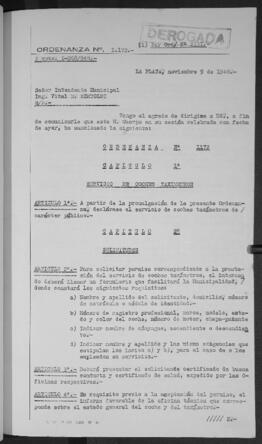 Ordenanza n° 1172 de 1948