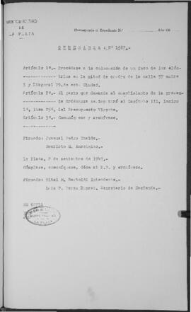 Ordenanza n° 1687 de 1949