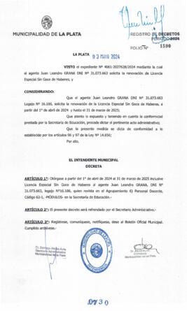 Decreto nº 730 de 2024, ALAK, Julio Cesar