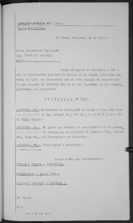 Ordenanza n° 1261 de 1948