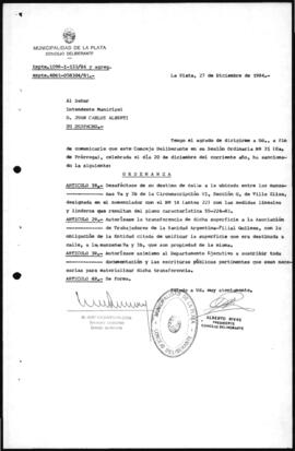 Ordenanza n° 5809 de 1984