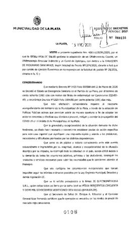 Decreto nº 105 de 2021, GARRO, Julio cesar