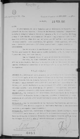 Ordenanza n° 4851 de 1981