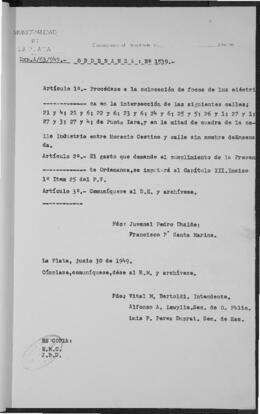 Ordenanza n° 1539 de 1949