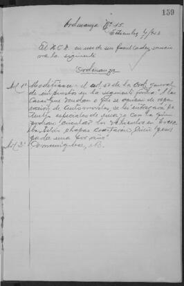 Ordenanza n° 0015 de 1923