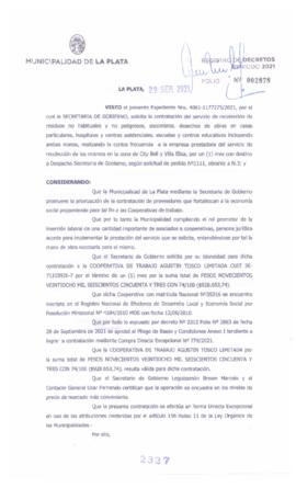 Decreto nº 2327 de 2021, GARRO, Julio cesar