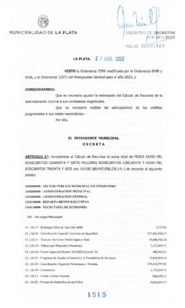 Decreto nº 1515 de 2023, GARRO, Julio cesar