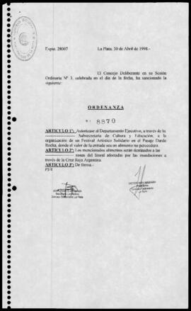 Ordenanza n° 8870 de 1998