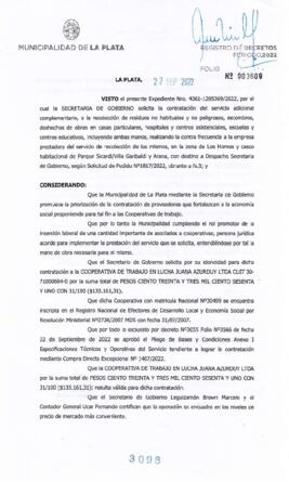 Decreto nº 3098 de 2022, GARRO, Julio cesar