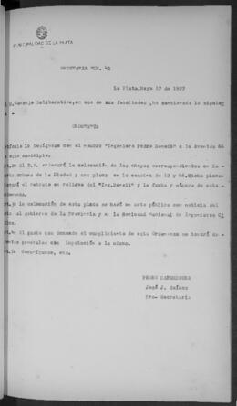 Ordenanza n° 0041 de 1927
