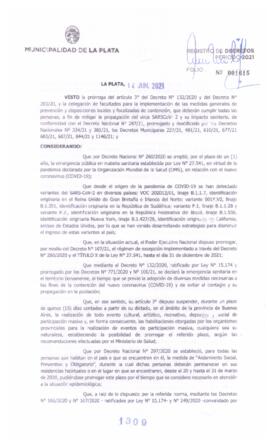 Decreto nº 1309 de 2021, GARRO, Julio cesar