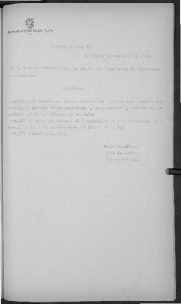 Ordenanza n° 92 de 1926