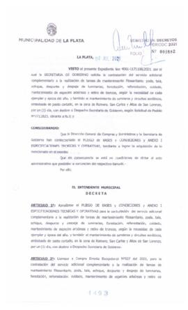 Decreto nº 1493 de 2021, GARRO, Julio cesar