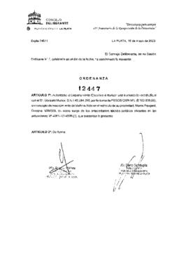 Ordenanza nº 12447 de 2023