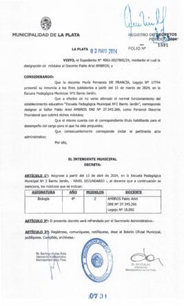 Decreto nº 731 de 2024, ALAK, Julio Cesar