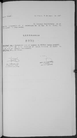 Ordenanza n° 8772 de 1997