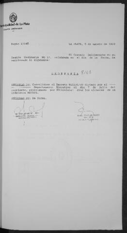Ordenanza n° 8163 de 1993