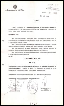 Decreto n° 1426 de 2008, Bruera, Oscar Pablo