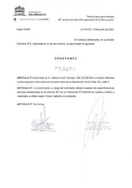 Ordenanza nº 12478 de 2023