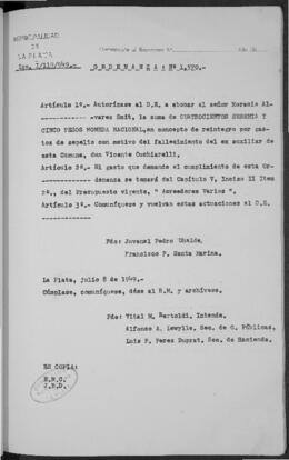 Ordenanza n° 1570 de 1949