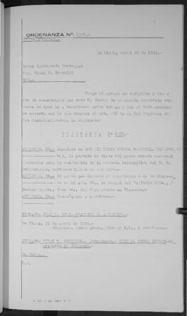 Ordenanza n° 1359 de 1949